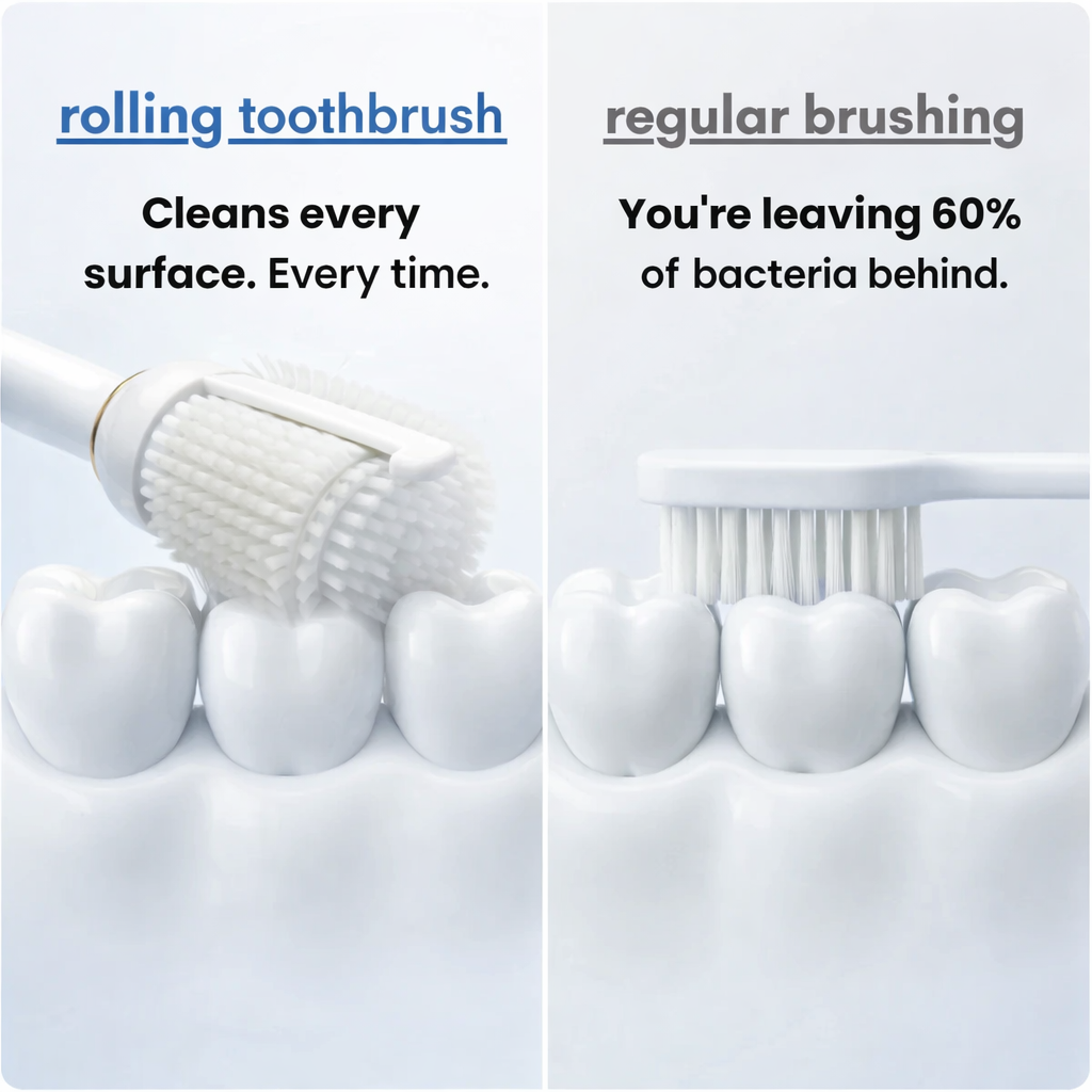 3 in 1  Rolling Floss Toothbrush